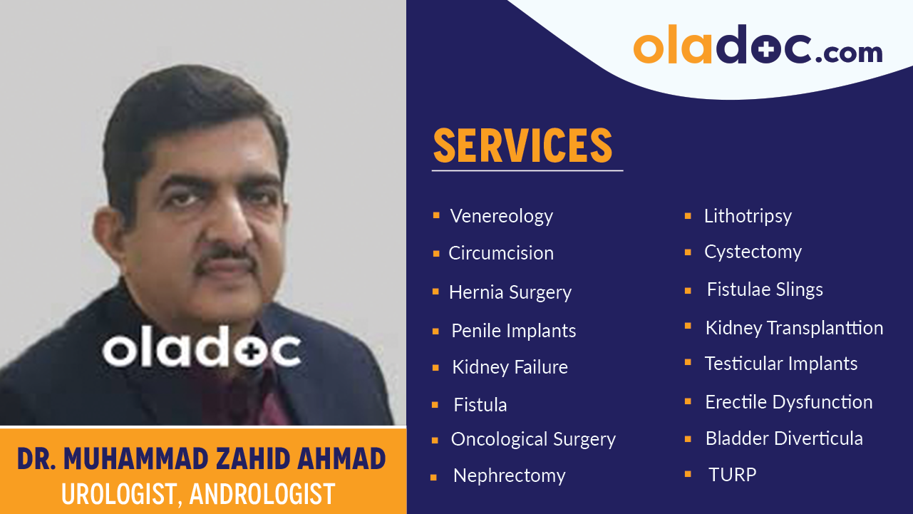 Services provided by Dr. Muhammad Zahid Ahmad